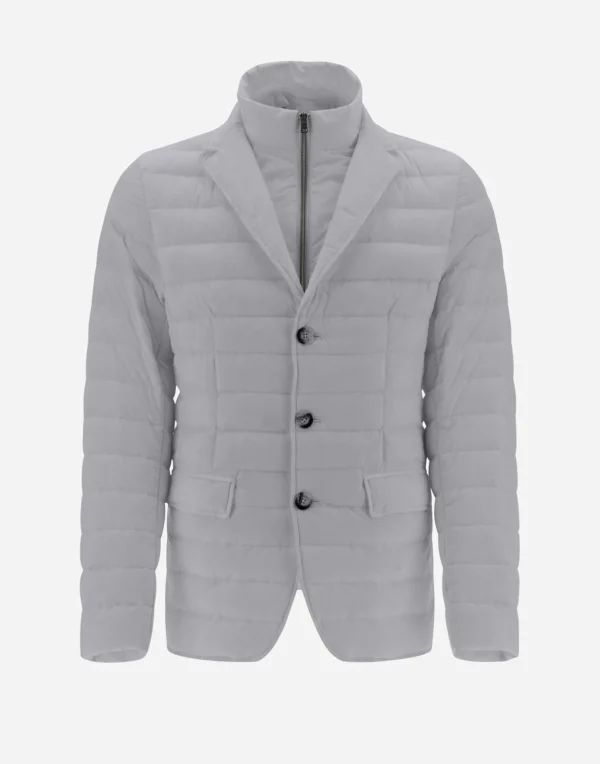 Best Sale Blazer Aus Nuage Mit Details Aus Monogram Kurze Daunenjacken