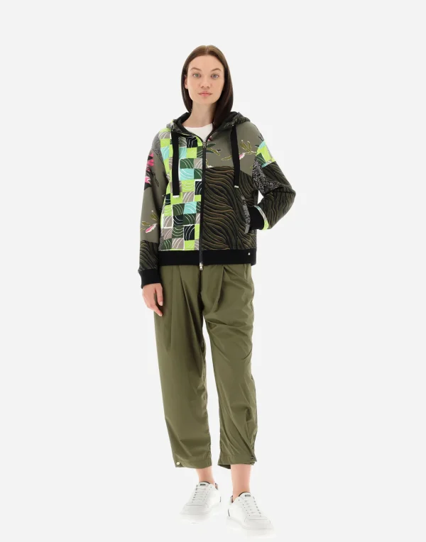 Cheap Bomberjacke Aus Safari Patch Sweater Bomber