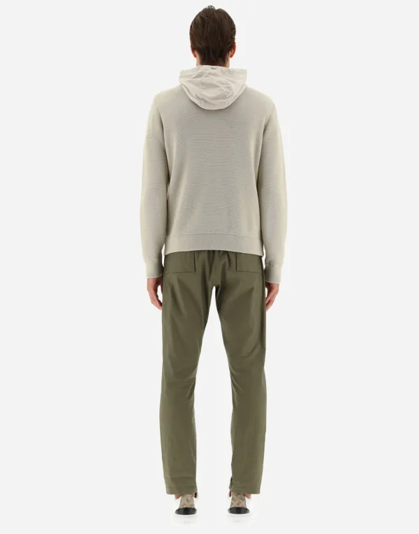 Clearance Cardigan Aus Waffle Knit & Nylon Bomber