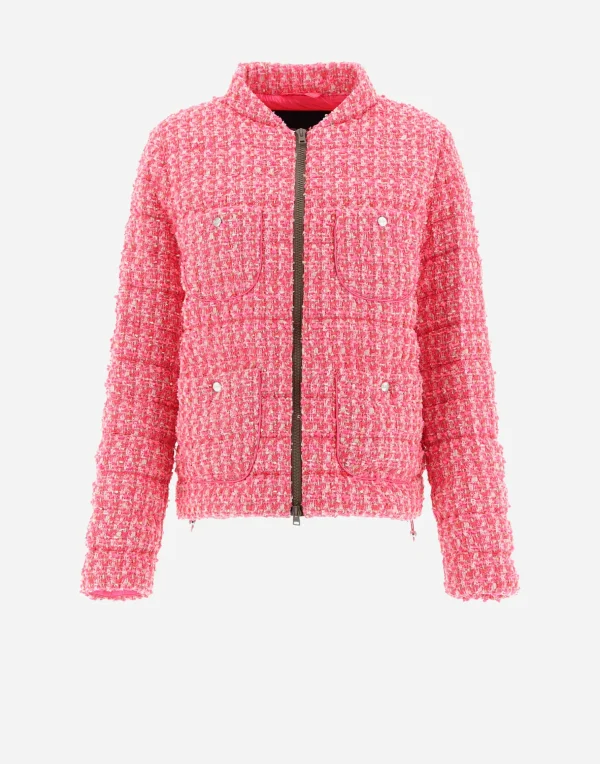 Best Jacke Aus Fashion Boucle Kurze Daunenjacken