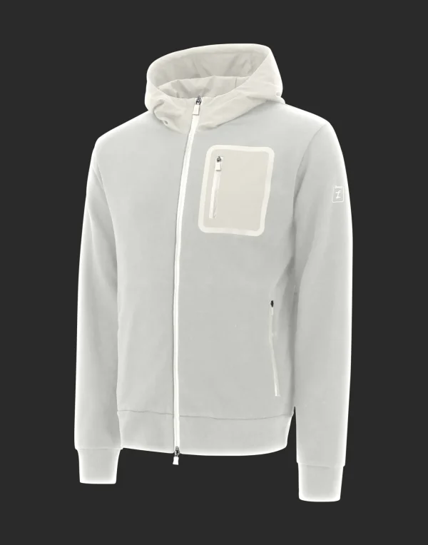 Flash Sale Laminar Bomberjacke Aus Cotton Sweater Mit Nylondetails Bomber