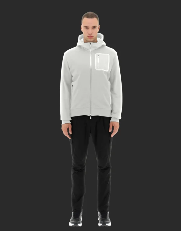 Flash Sale Laminar Bomberjacke Aus Cotton Sweater Mit Nylondetails Bomber