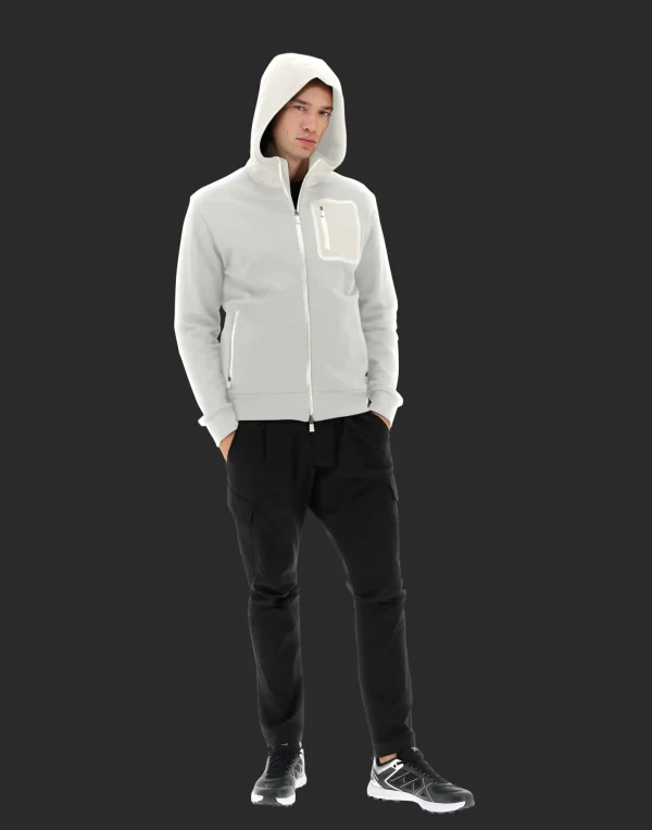 Flash Sale Laminar Bomberjacke Aus Cotton Sweater Mit Nylondetails Bomber