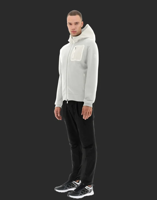 Flash Sale Laminar Bomberjacke Aus Cotton Sweater Mit Nylondetails Bomber