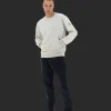 Fashion Laminar Sweatshirt Aus Cotton Sweater Mit Nylondetails Sweatshirts & Strickjacken