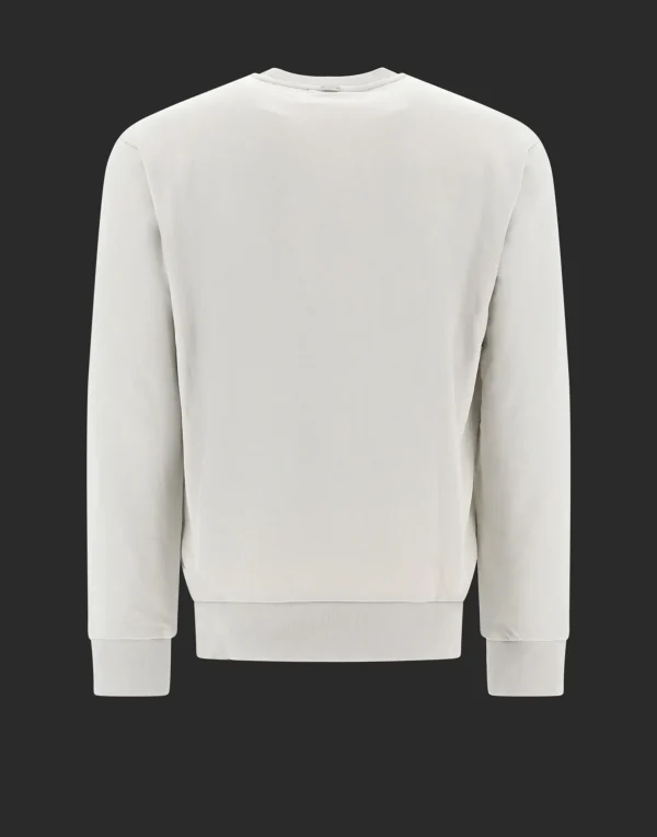 Fashion Laminar Sweatshirt Aus Cotton Sweater Mit Nylondetails Sweatshirts & Strickjacken