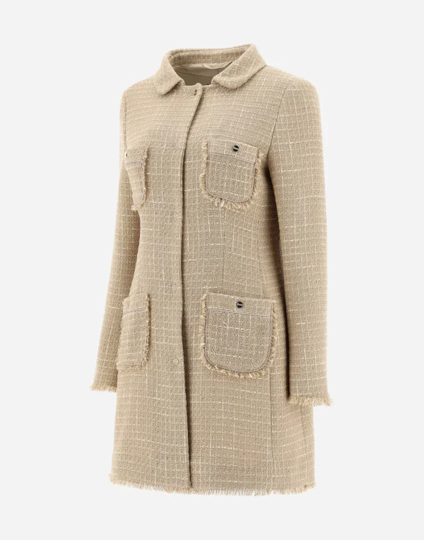 Online Mäntel Aus Casual Tweed Mäntel & Trenchcoats