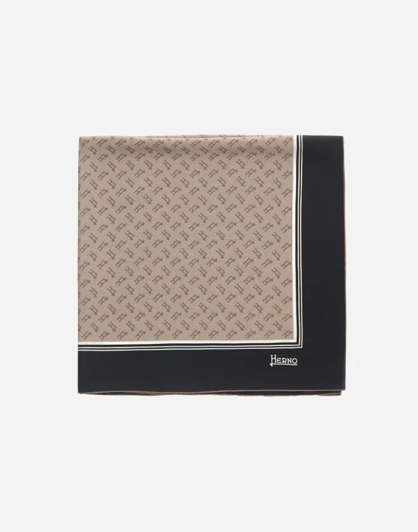 Store Monogramm-Seidentuch 90 X 90 Cm Seidentuch