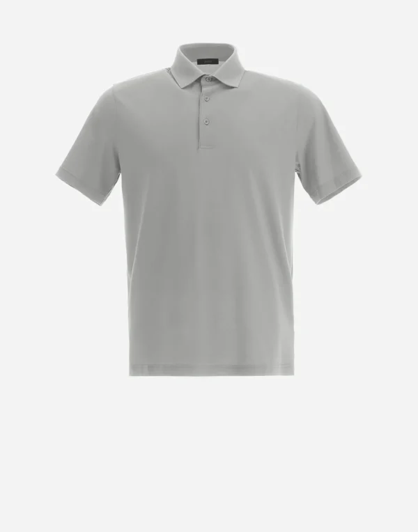 Sale Poloshirt Aus Crepe-Jersey T-Shirt & Polo-Shirts