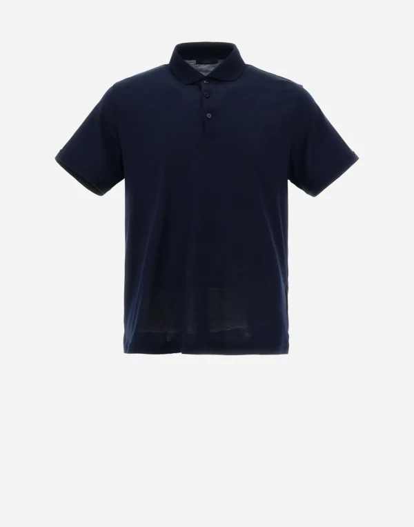 Best Sale Poloshirt Aus Seidenjersey T-Shirt & Polo-Shirts