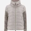 Fashion Resort Bomberjacke Aus Nylon Ultralight & Chenille Knit Bomber