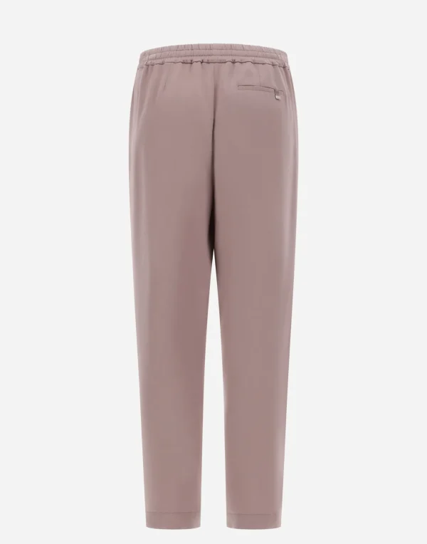 Outlet Resort Hose Aus Satin Effect Hose