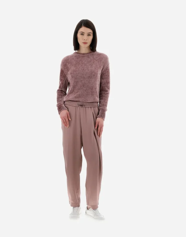 Outlet Resort Hose Aus Satin Effect Hose