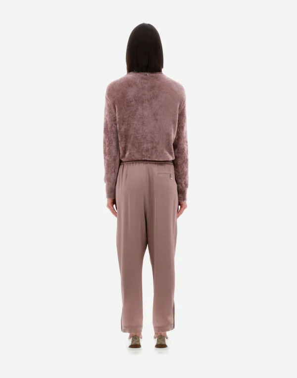 Outlet Resort Hose Aus Satin Effect Hose