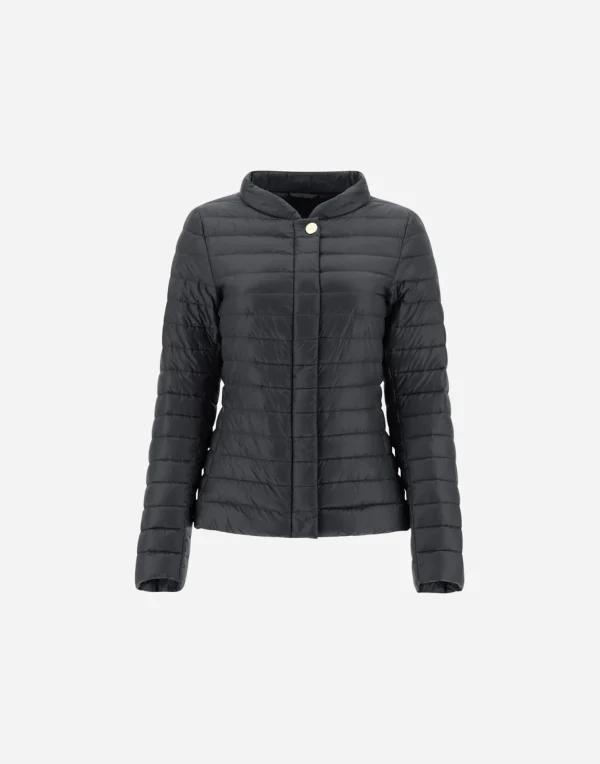 Cheap Schmal Geschnittene Jacke Aus Nylon Ultralight Mit Kragen Parka & Jacken