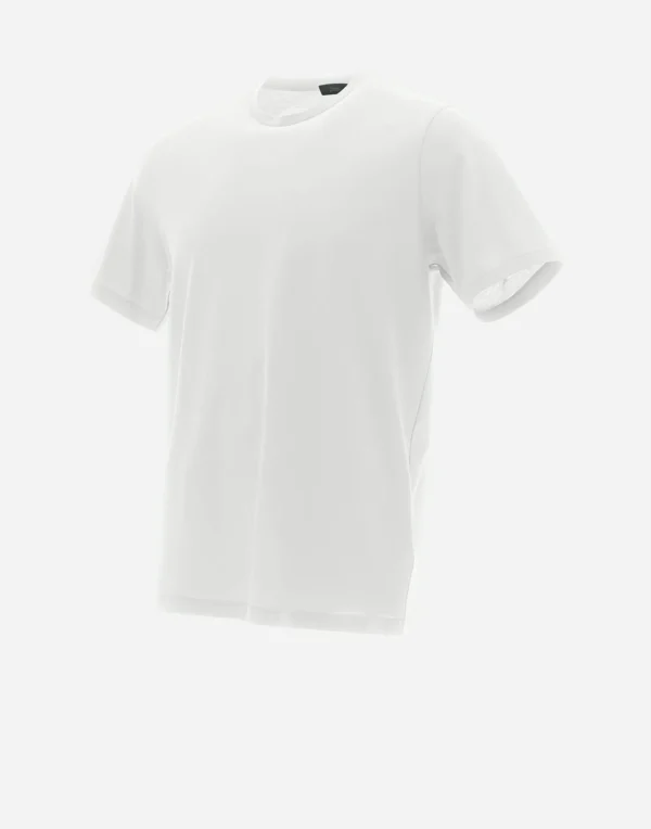 Store T-Shirt Aus Crepe-Jersey T-Shirt & Polo-Shirts