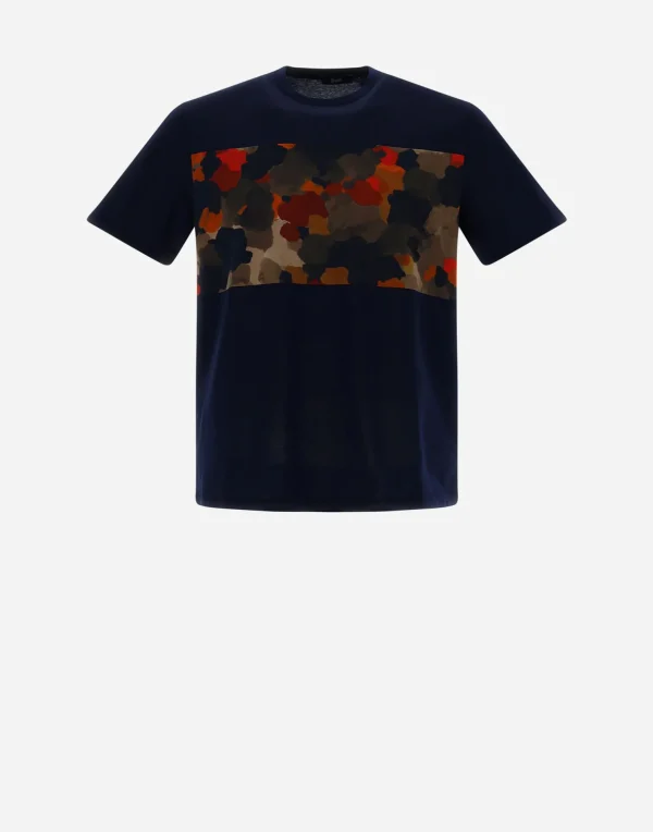 Fashion T-Shirt Aus Superfine Cotton & Spring Camo Jersey T-Shirt & Polo-Shirts